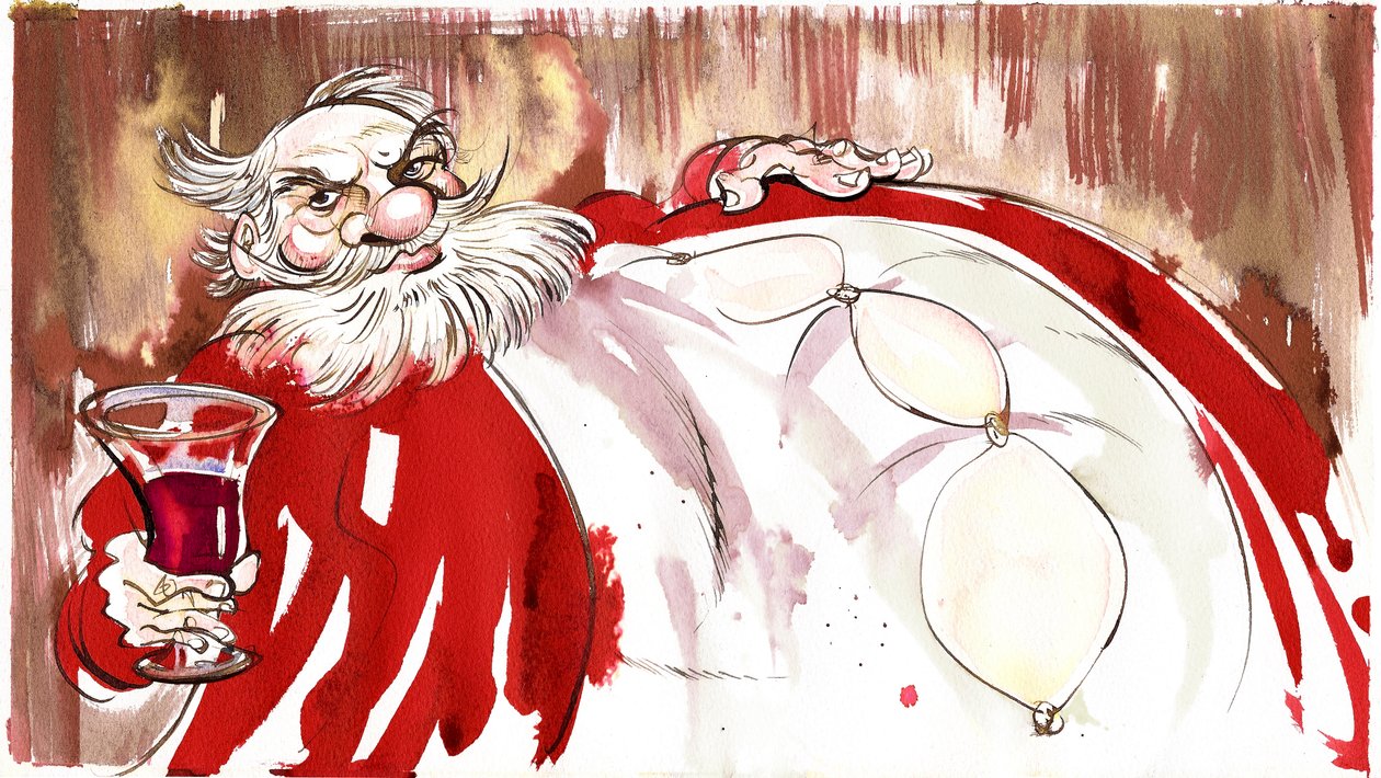 Falstaff - ilustrace ze Shakespearovy hry Veselé paničky windsorské (1601) od Neale Osborne