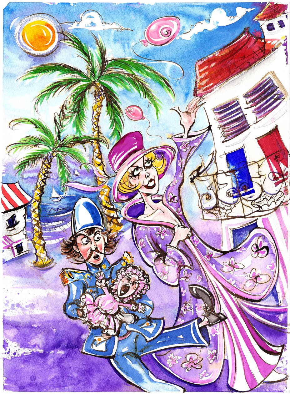 Prsa Tiresias - barevné kreslené ilustrace od Neale Osborne