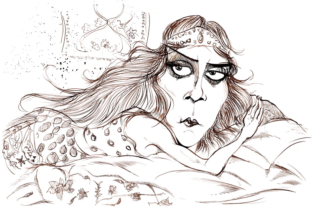 Theda Bara jako Kleopatra od Neale Osborne