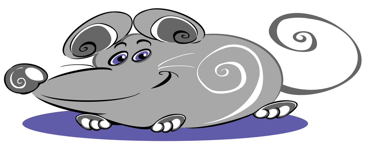 Curly Mouse - karikatura od Neale Osborne