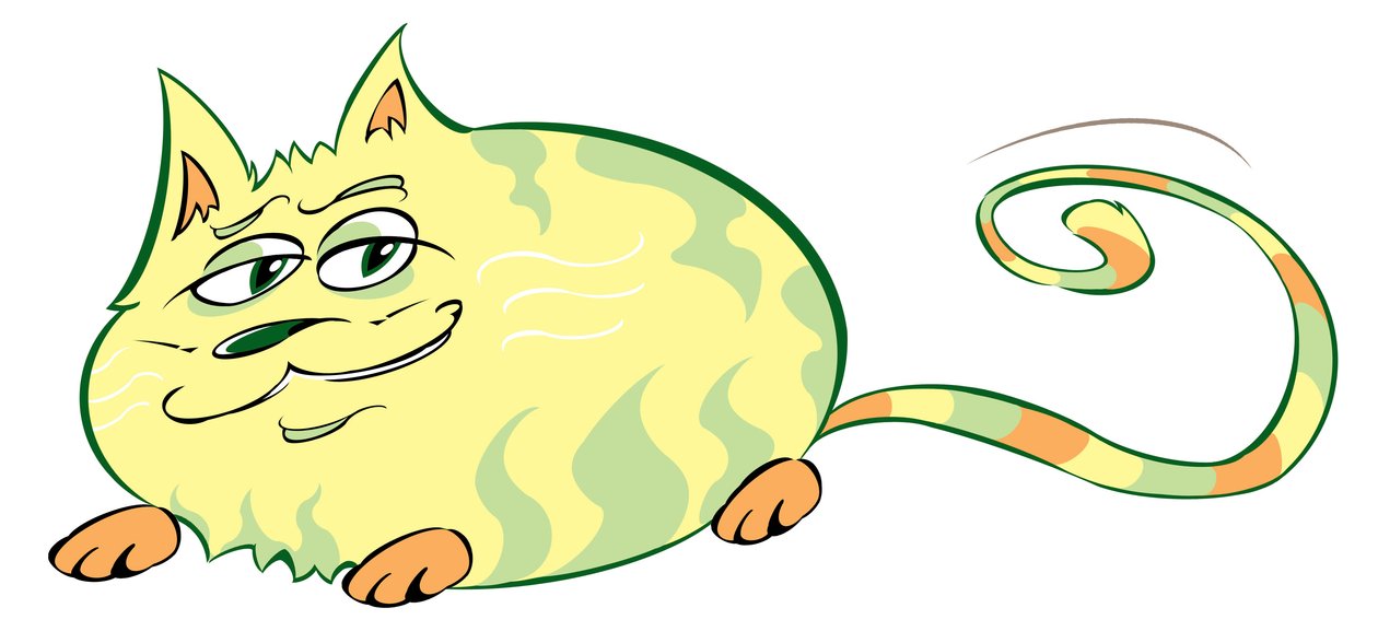 Curvy Cat - karikatura od Neale Osborne
