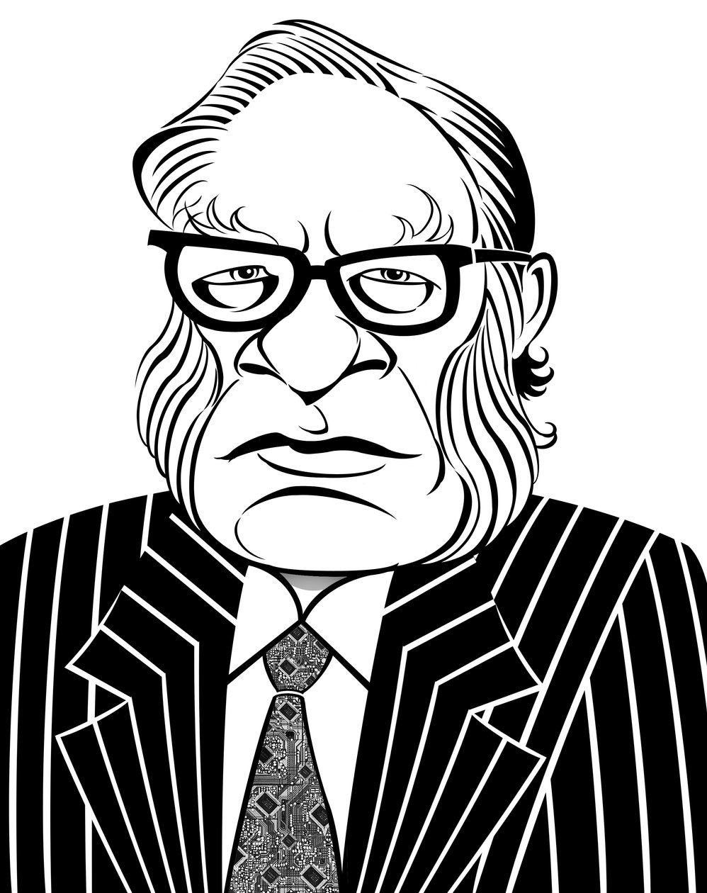 Isaac Asimov, 2019 (digitální) od Neale Osborne