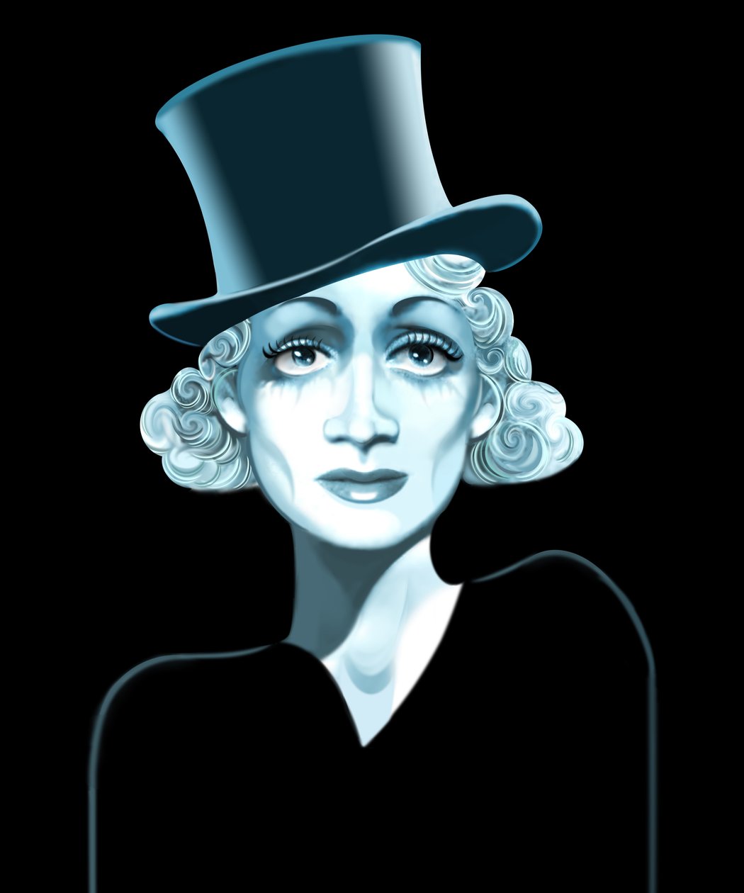 Marlene Dietrich, 2021 (digitální) od Neale Osborne
