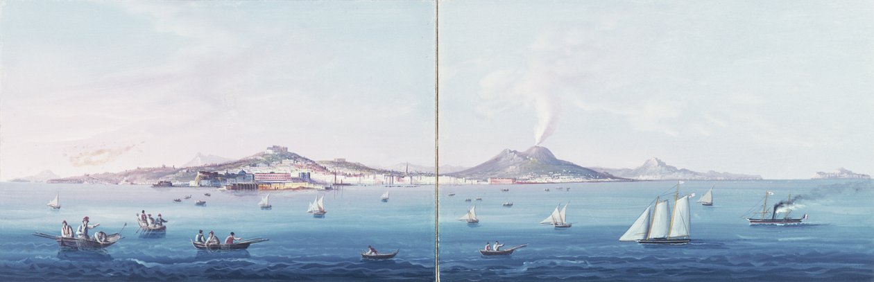 Neapolský záliv od Neapolitan School