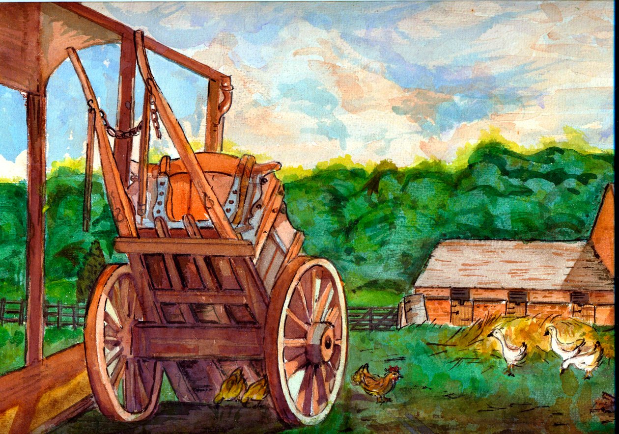 Wooldridge Farm, Priory (wc na papíře) od Nell Hill