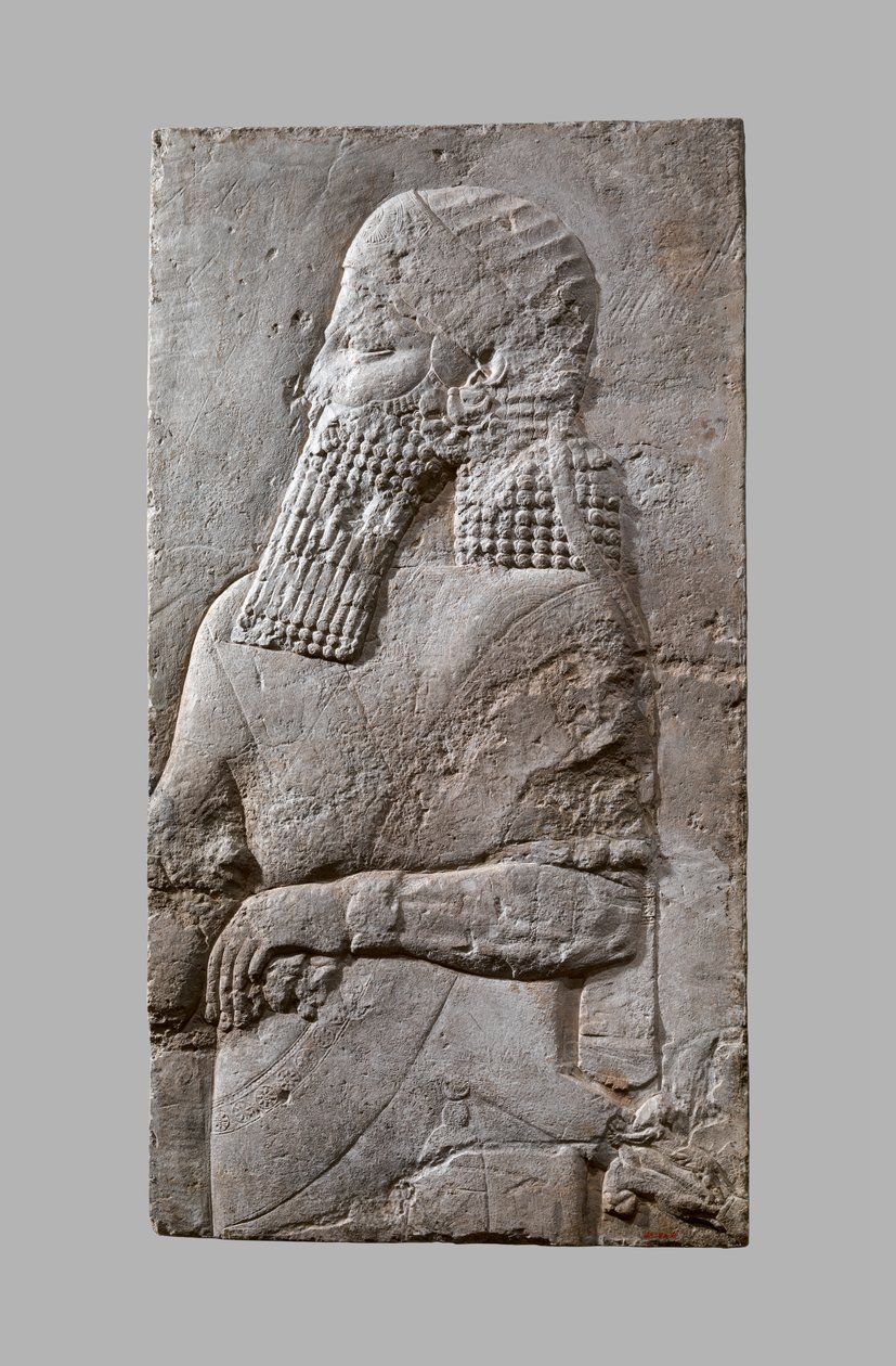 Asyrský korunní princ, cca 704-681 př.nl (sádrové omítky) od Neo Assyrian