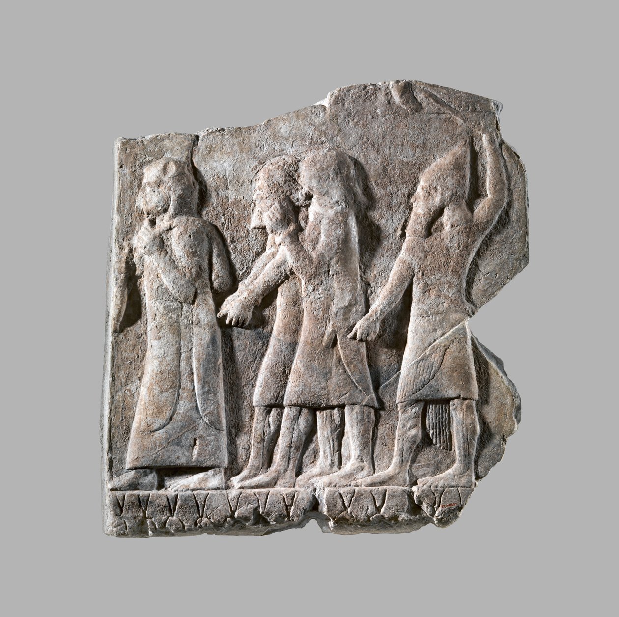 Reliéf: průvod zajatců, cca 704–681 př. Kr. (sádra alabastr) od Neo Assyrian
