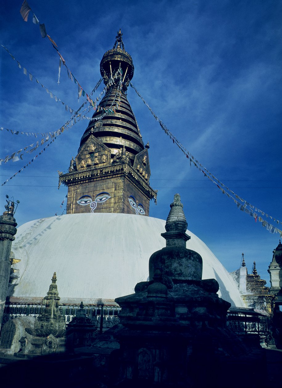 Stúpa Swamyambunath od Nepalese School