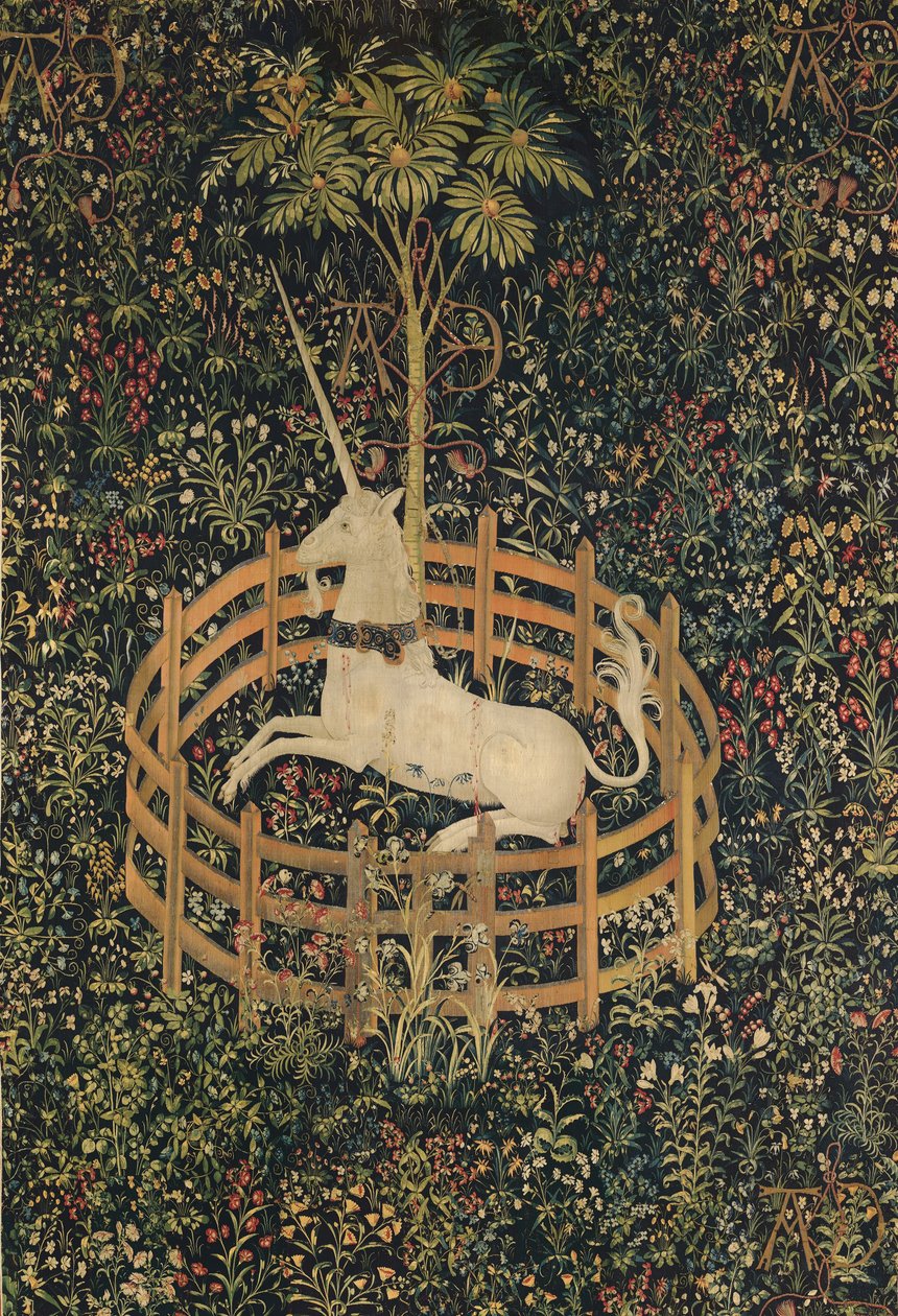 Jednorožec v zajetí, cca 1500 od Netherlandish School