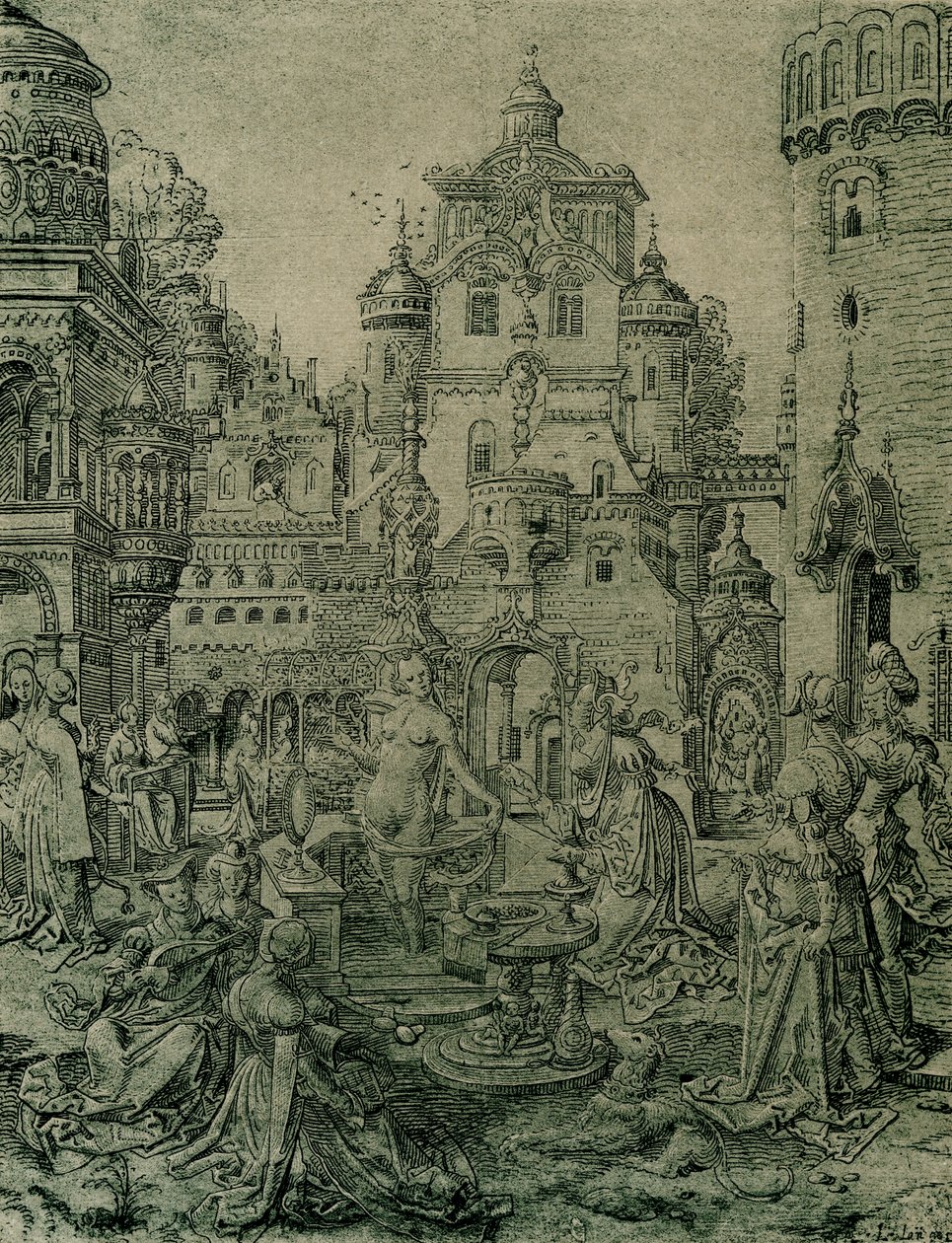 Bathsheba koupání od Netherlandish School