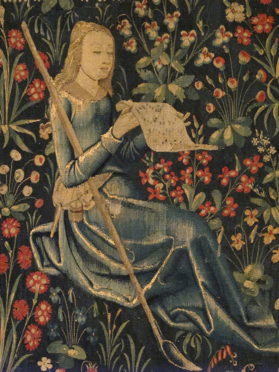 Zpěv pastýřů, cca 1500-30 (vlna a hedvábí) od Netherlandish School