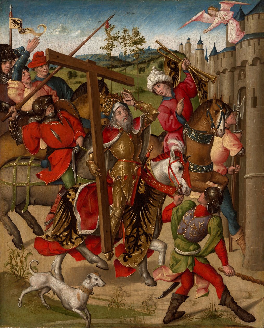 Císař Heraclius odepřel vstup do Jeruzaléma od Netherlandish School