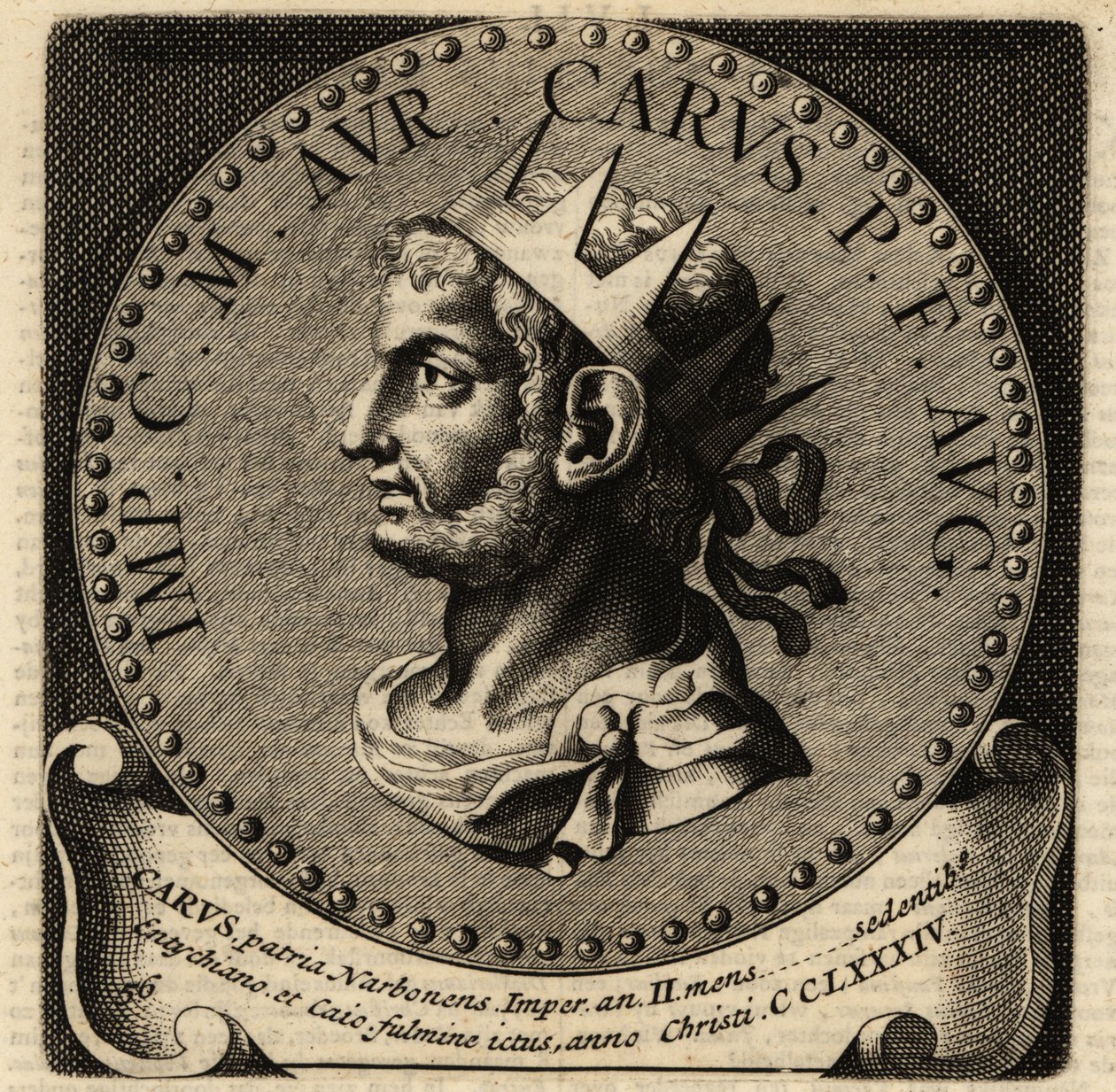 Portrét římského císaře Caruse. od Netherlandish School