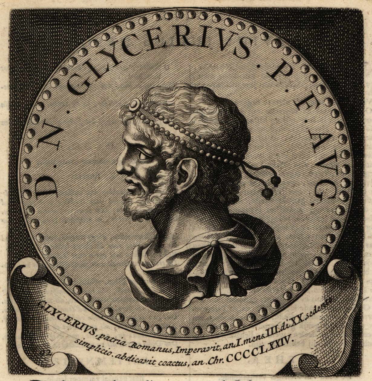 Portrét římského císaře Glyceria. od Netherlandish School