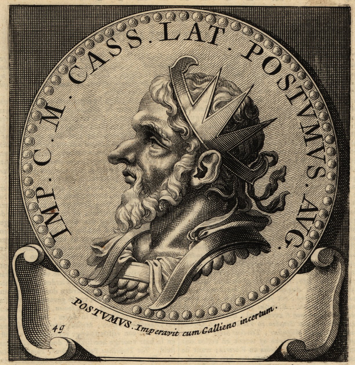 Portrét římského císaře Postuma. od Netherlandish School
