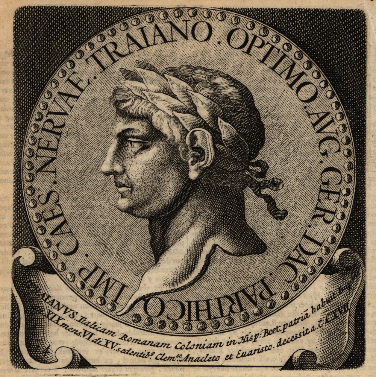 Portrét římského císaře Traiana. od Netherlandish School