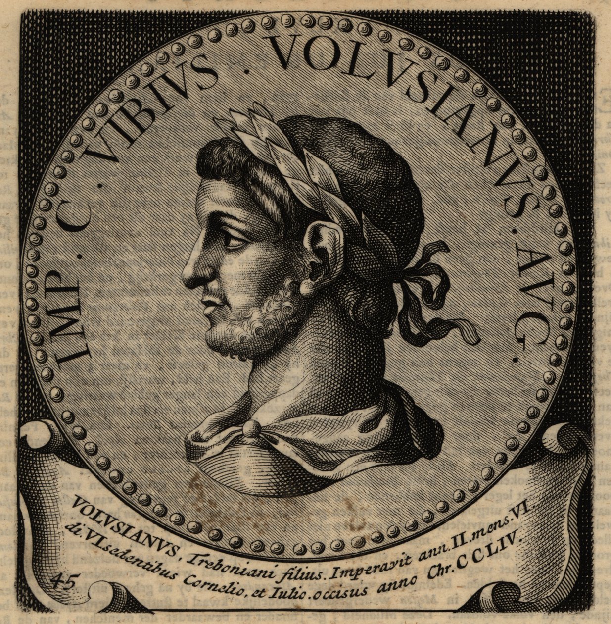 Portrét římského císaře Volusiana. od Netherlandish School