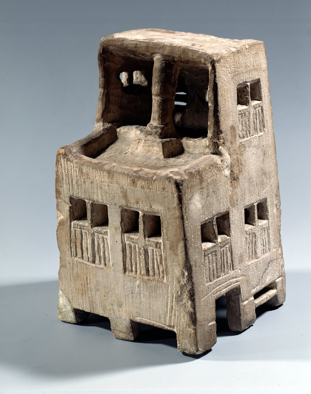 Model domu (vápenec) od New Kingdom Egyptian