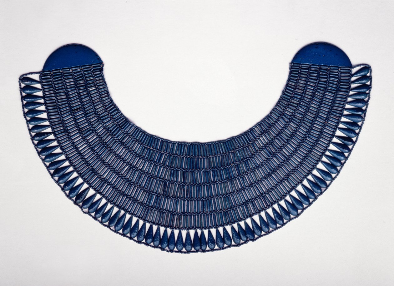 Wesekhský límec, možná z Théb, kolem 1336-1295 (fajáns) od New Kingdom Egyptian
