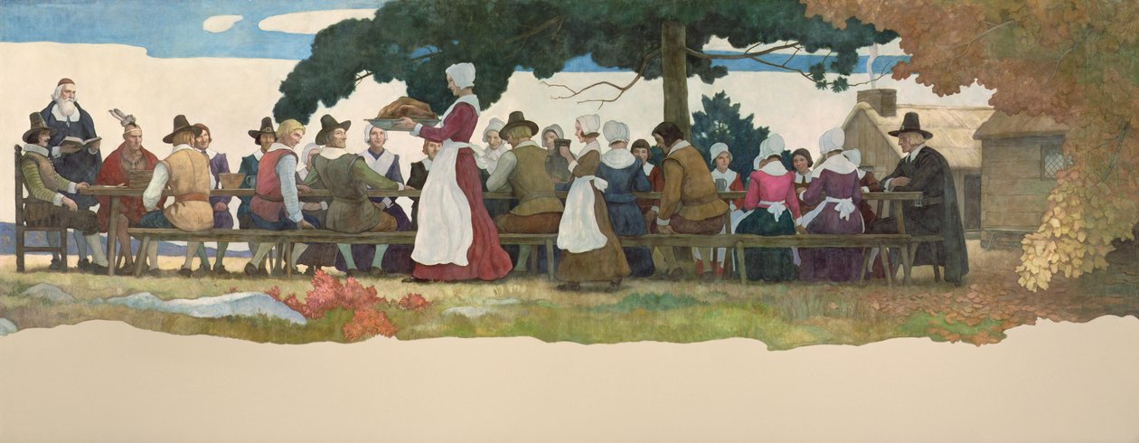 Svátek díkůvzdání, 1940 od Newell Convers Wyeth