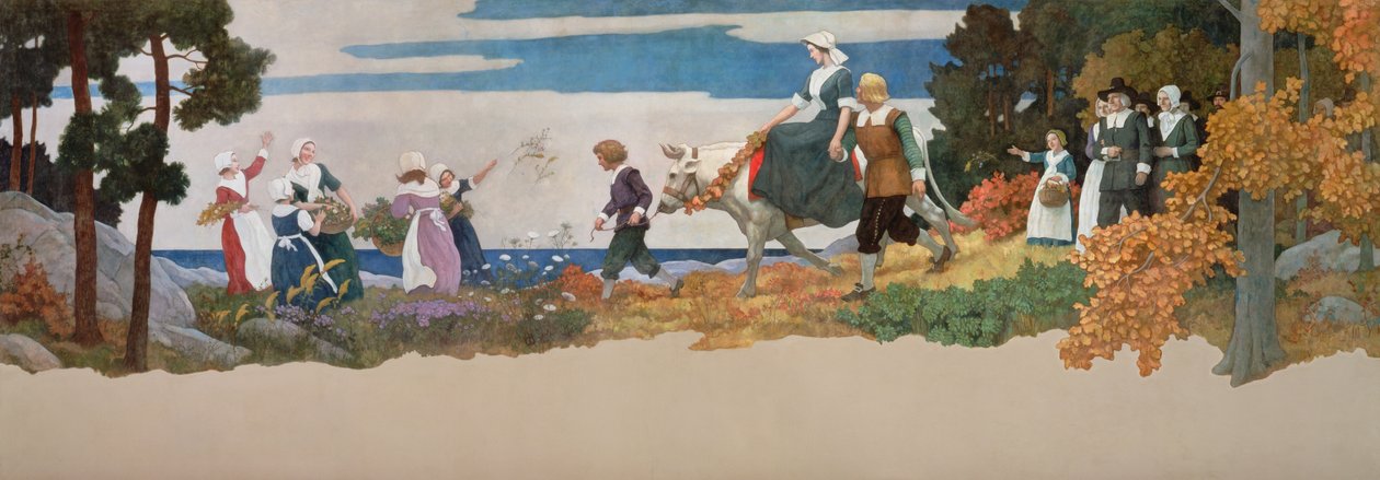Svatební průvod, 1941 od Newell Convers Wyeth
