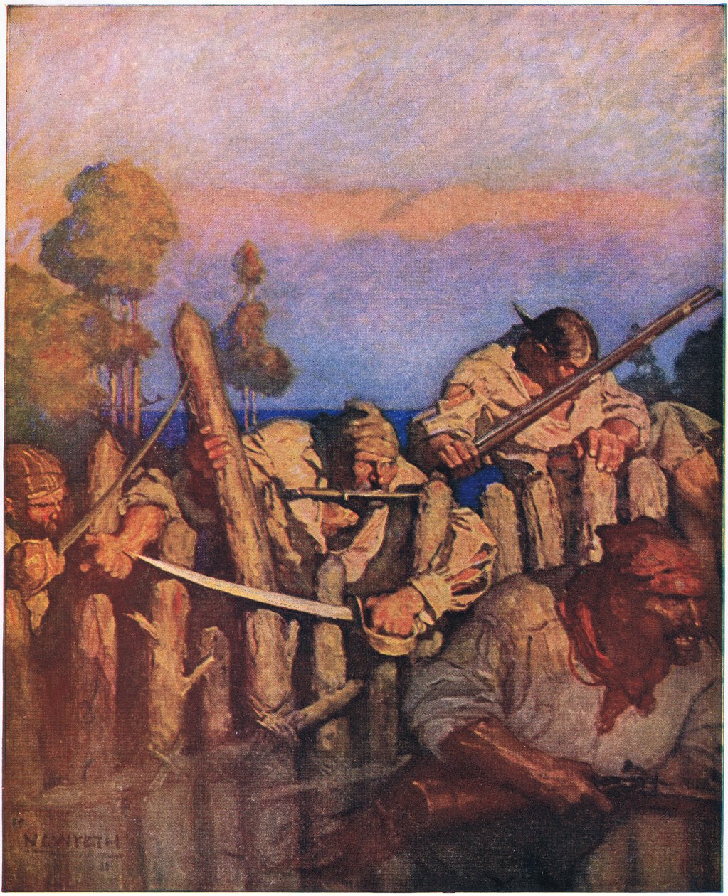 Útok na panelový dům: Strávníci se hrnuli přes plot jako opice. od Newell Convers Wyeth