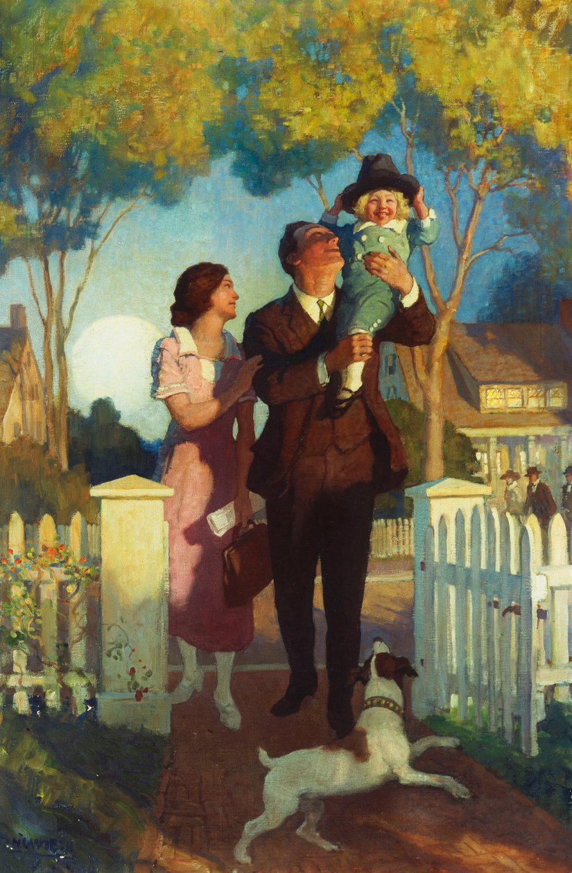 Příjezd domů od Newell Convers Wyeth