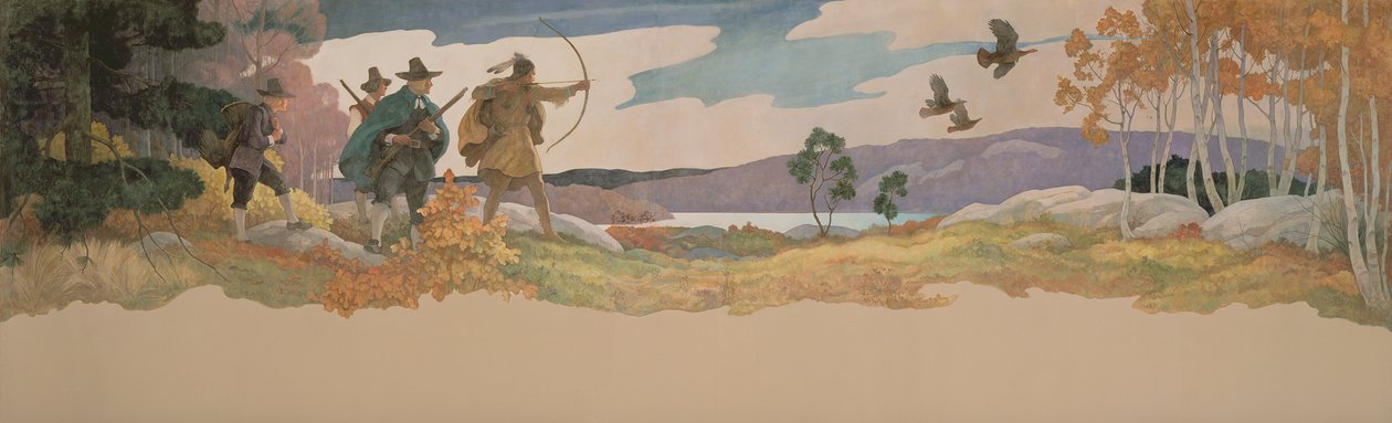 The Turkey Hunters, 1941 od Newell Convers Wyeth