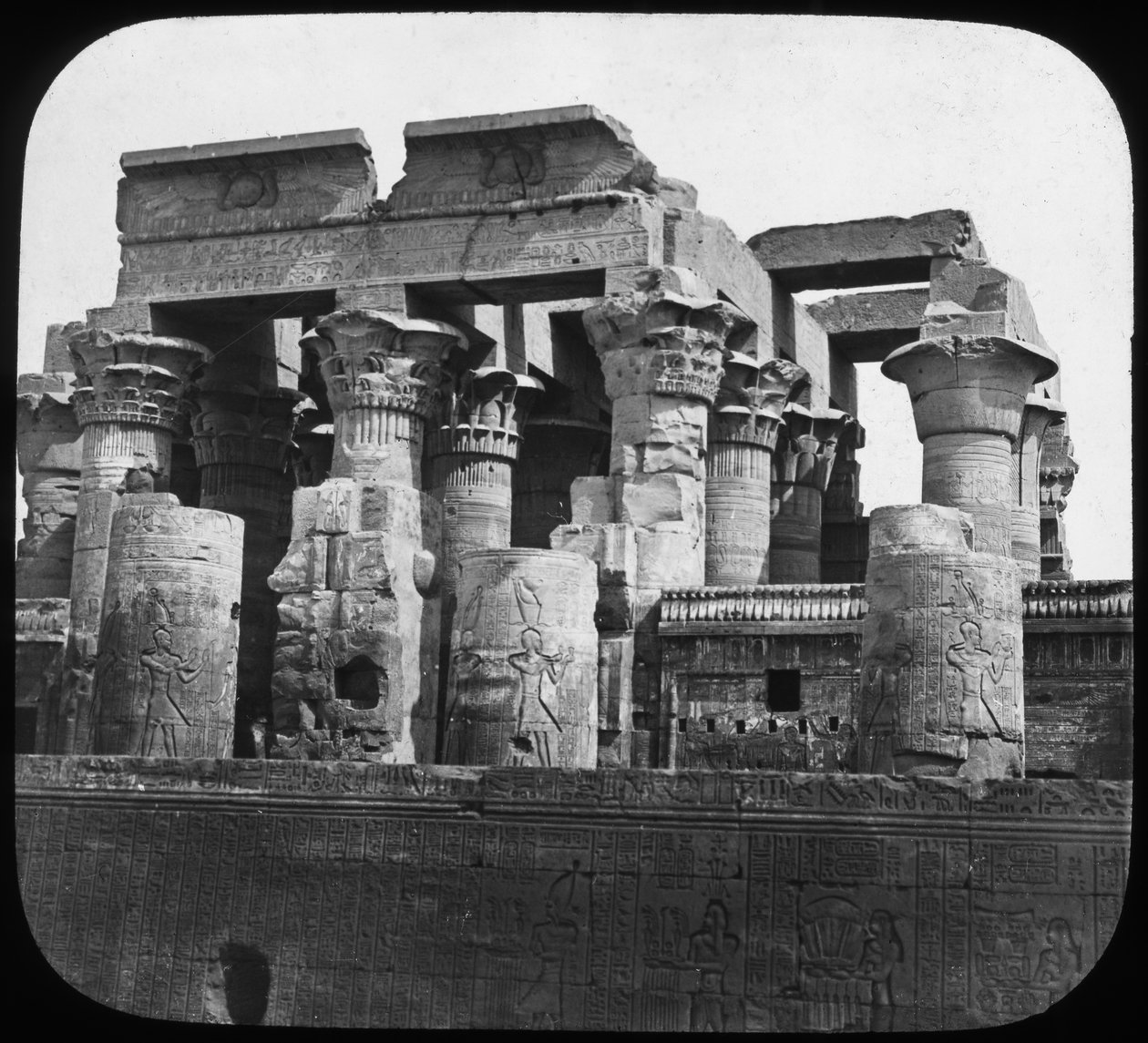 Chrám Kom Ombo, Egypt, c1890 od Newton and Co