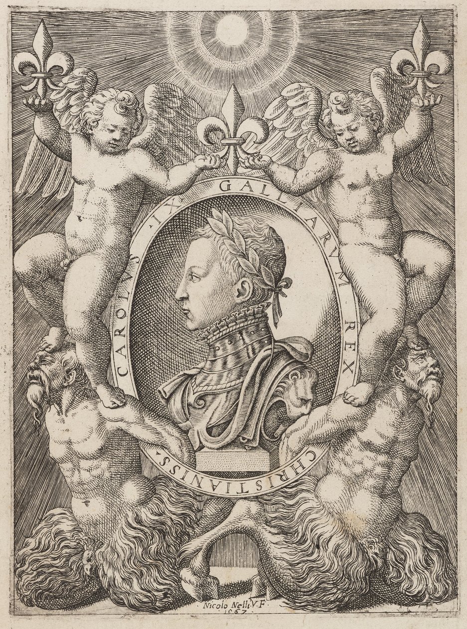 Karel IX Francouzský, hospoda. c.1567 od Niccolò Nelli