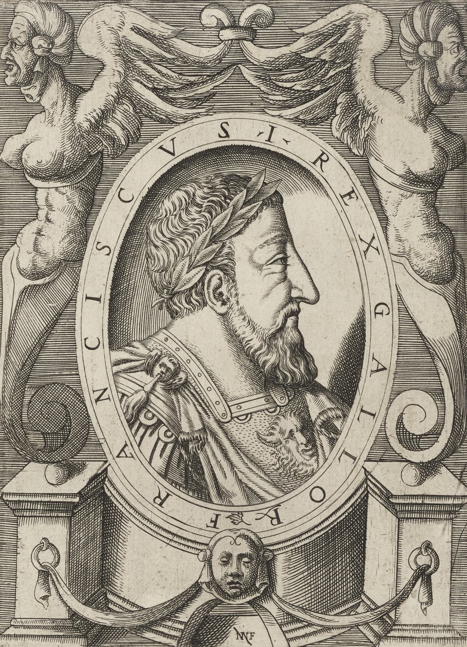 František I. Francouzský, hospoda. C. 1568 od Niccolò Nelli