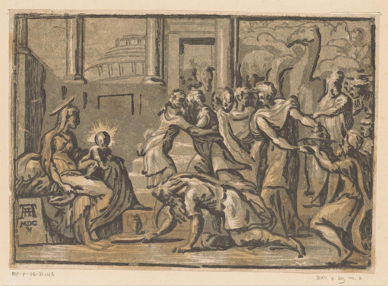Klanění králů od Niccolò Vicentino (attributed to)