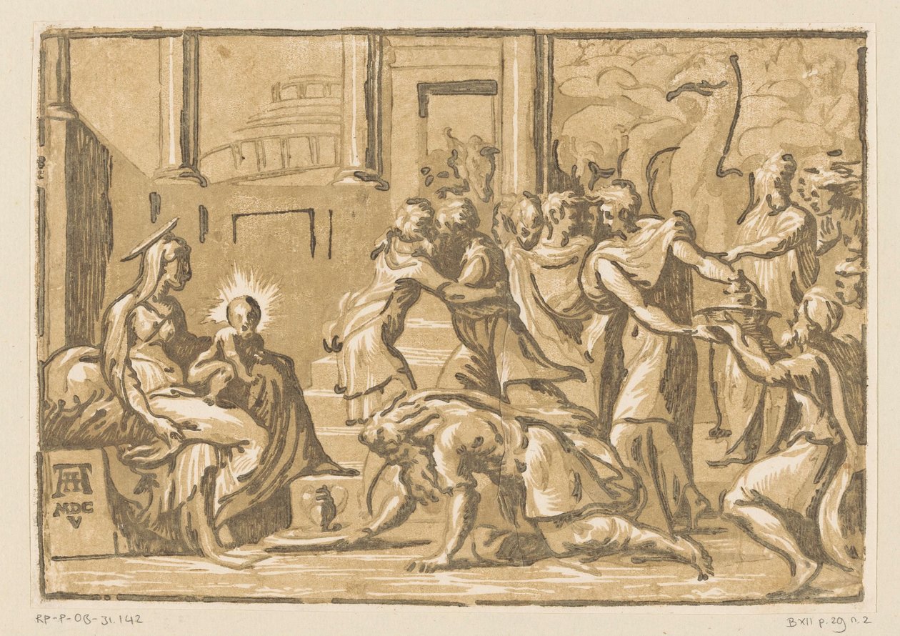 Klanění králů od Niccolò Vicentino (attributed to)