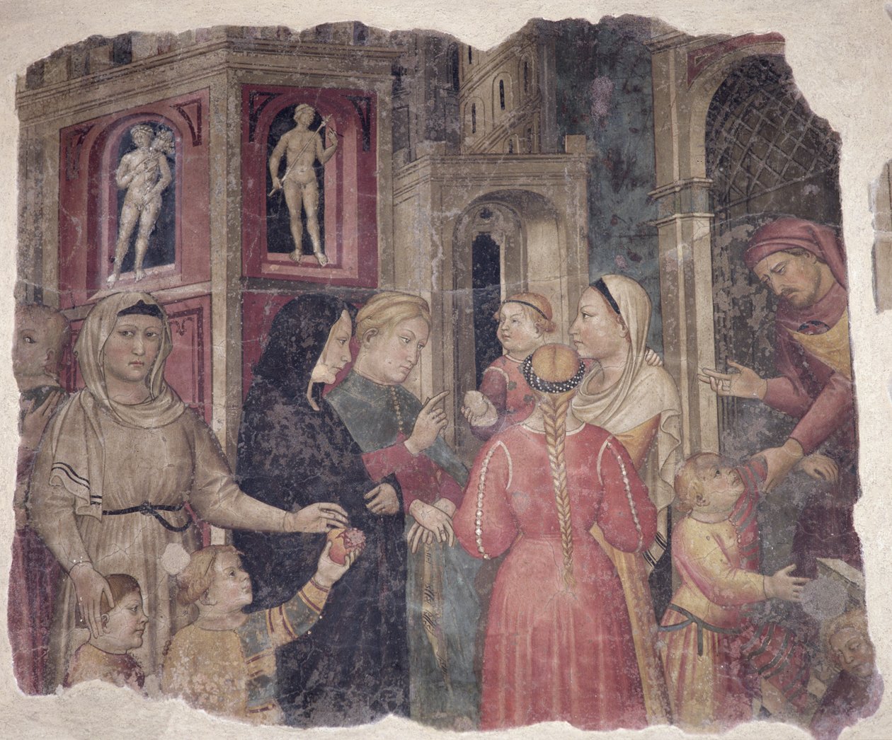 Captains of Mercy, 1386 (detail) od Niccolò Pietro di Gerini