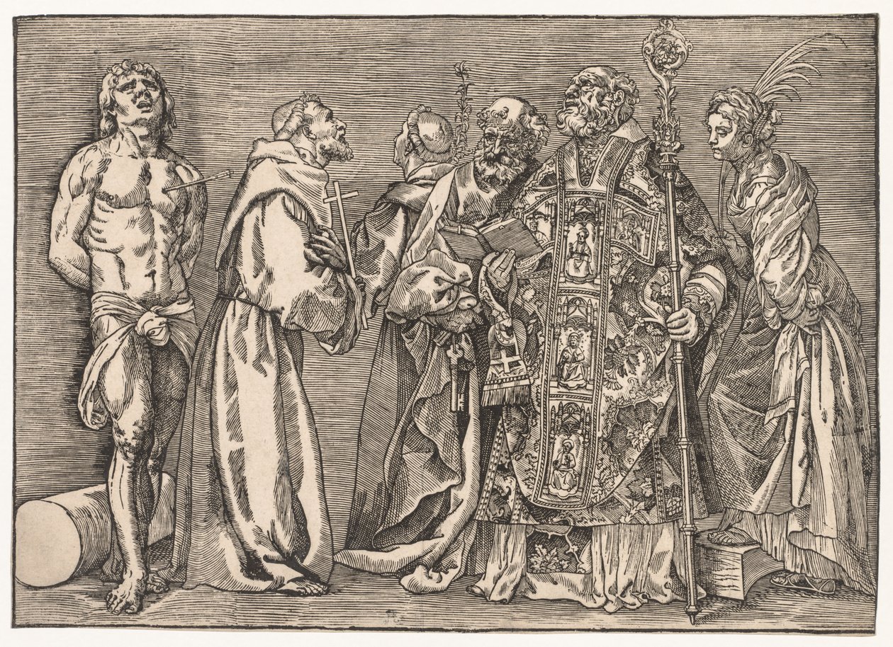 Šest svatých, c. 1535. od Niccolo Boldrini