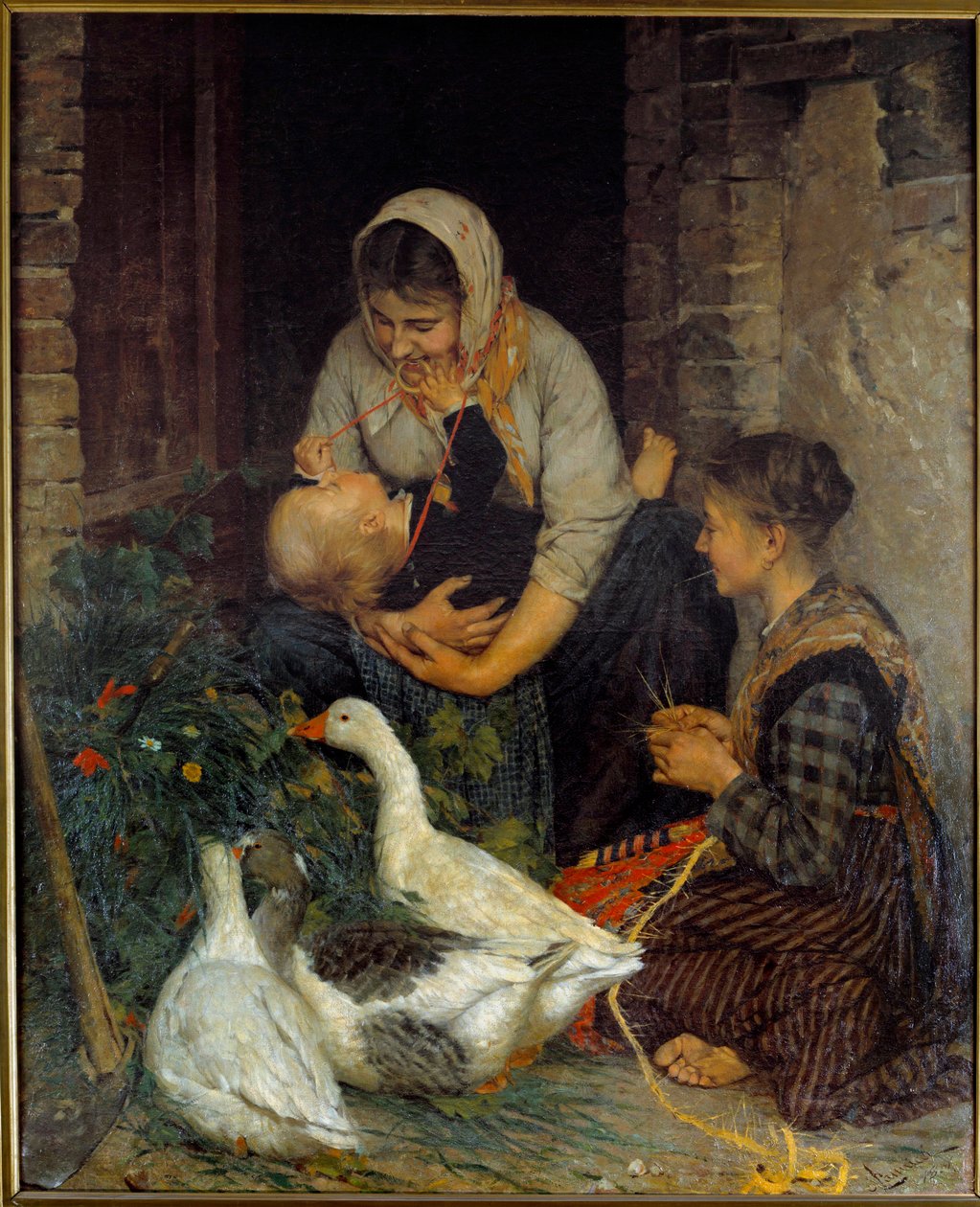 Obraz Mateřská radost od Niccolo Cannici (1846-1906) od Niccolo Cannicci