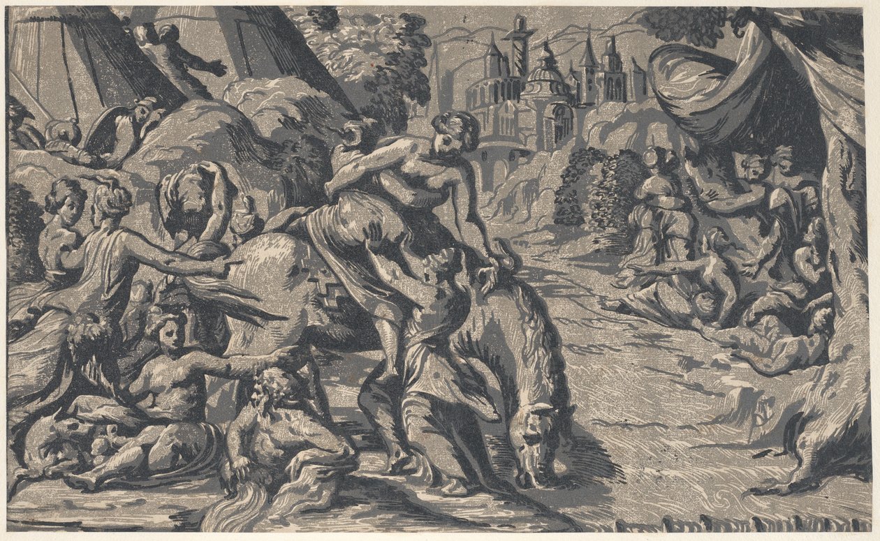 Útěk Cloelie, 1540-50., 1540-50. od Niccolo Vicentino