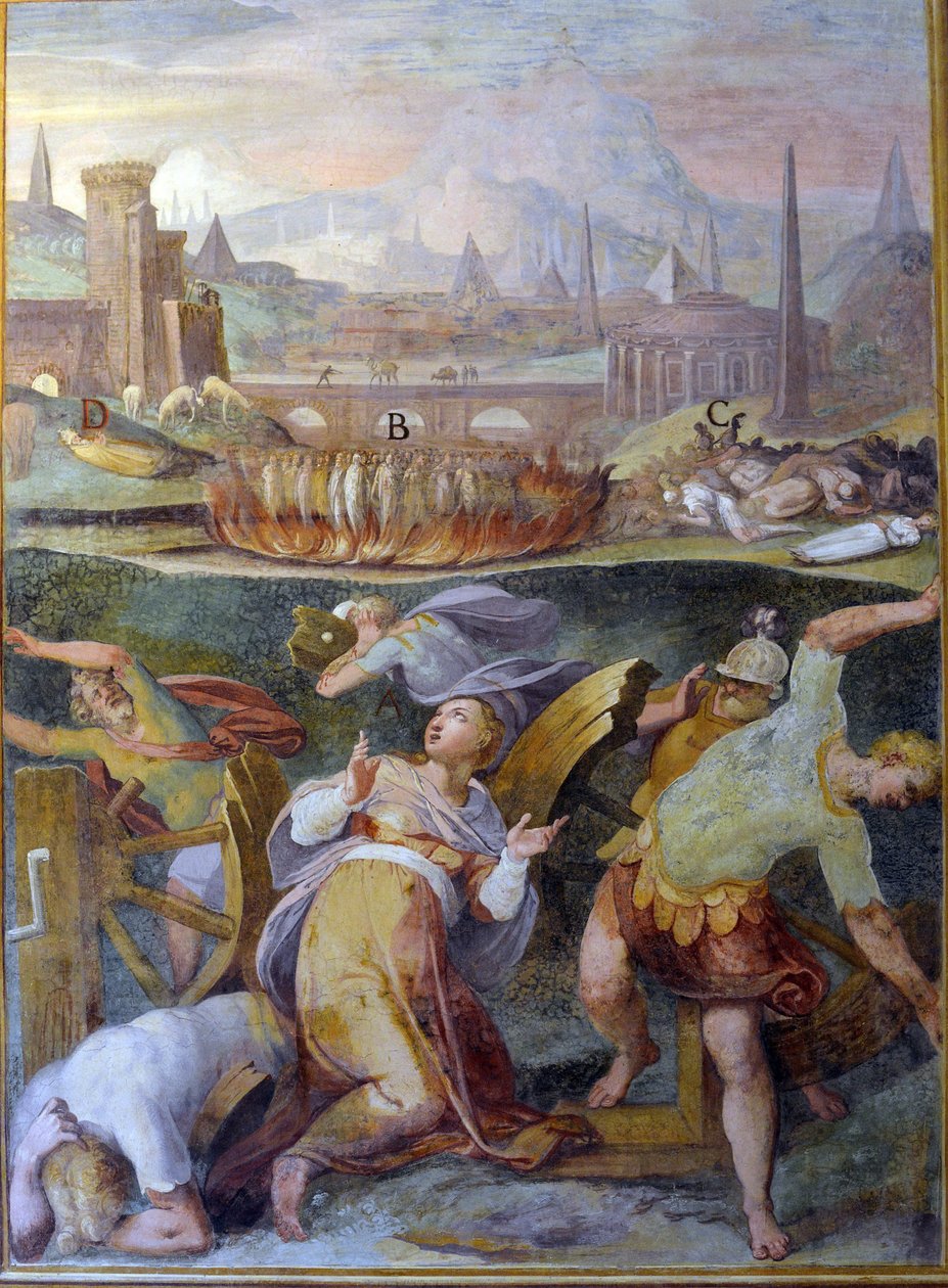 Mučedník prvních křesťanů od Niccolo called Pomarancio Circignani