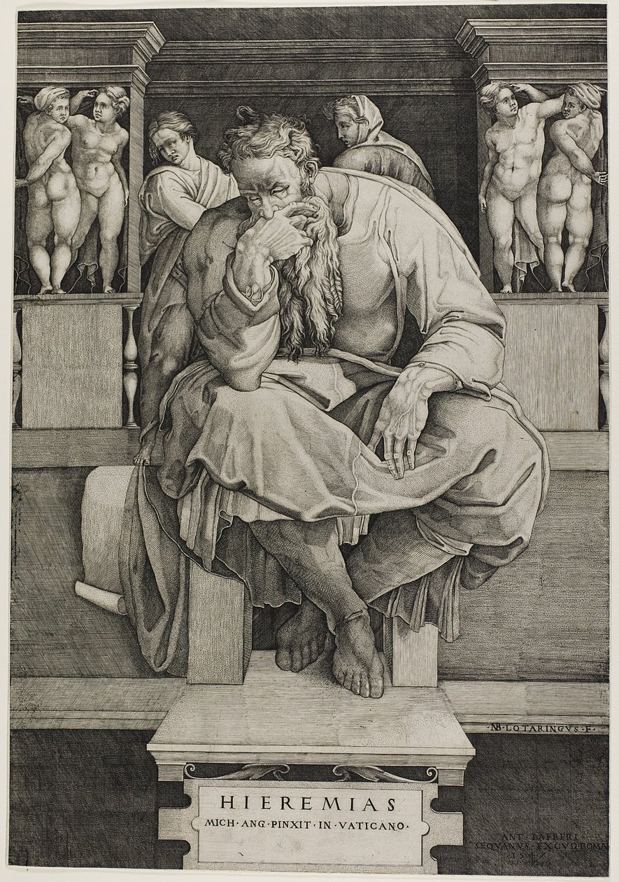 Jeremiáš od Nicholas Beatrizet