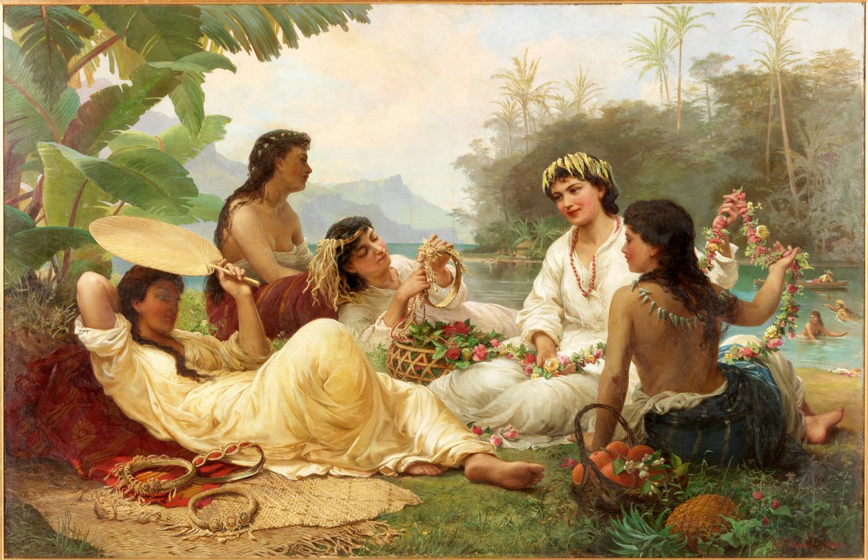 Slunečné podnebí, Tahiti od Nicholas Chevalier
