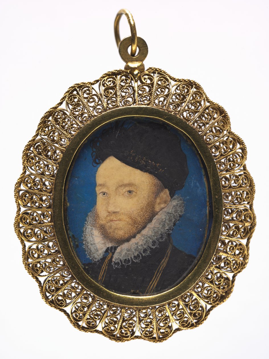 Portrét muže, 90. léta 16. století. od Nicholas Hilliard