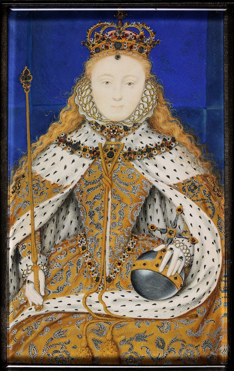 Queen Elizabeth I (smalt) od Nicholas Hilliard