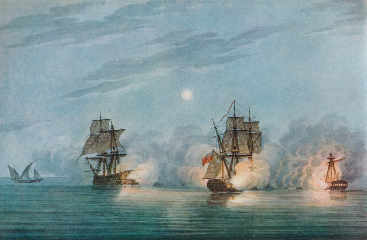 Zajetí Badere-I-Zaffér, c1809 od Nicholas Pocock
