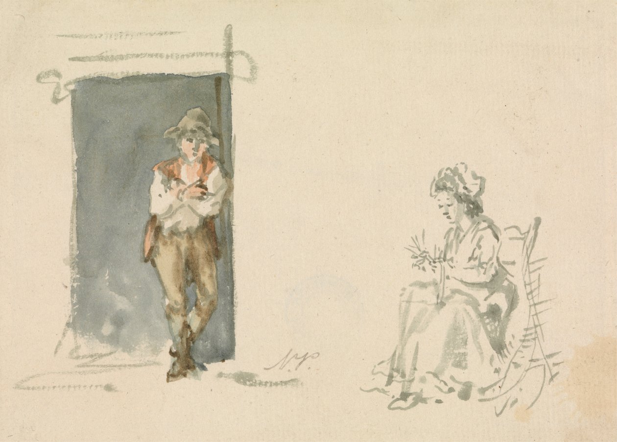 Studie postavy: Chlapec stojící od Nicholas Pocock