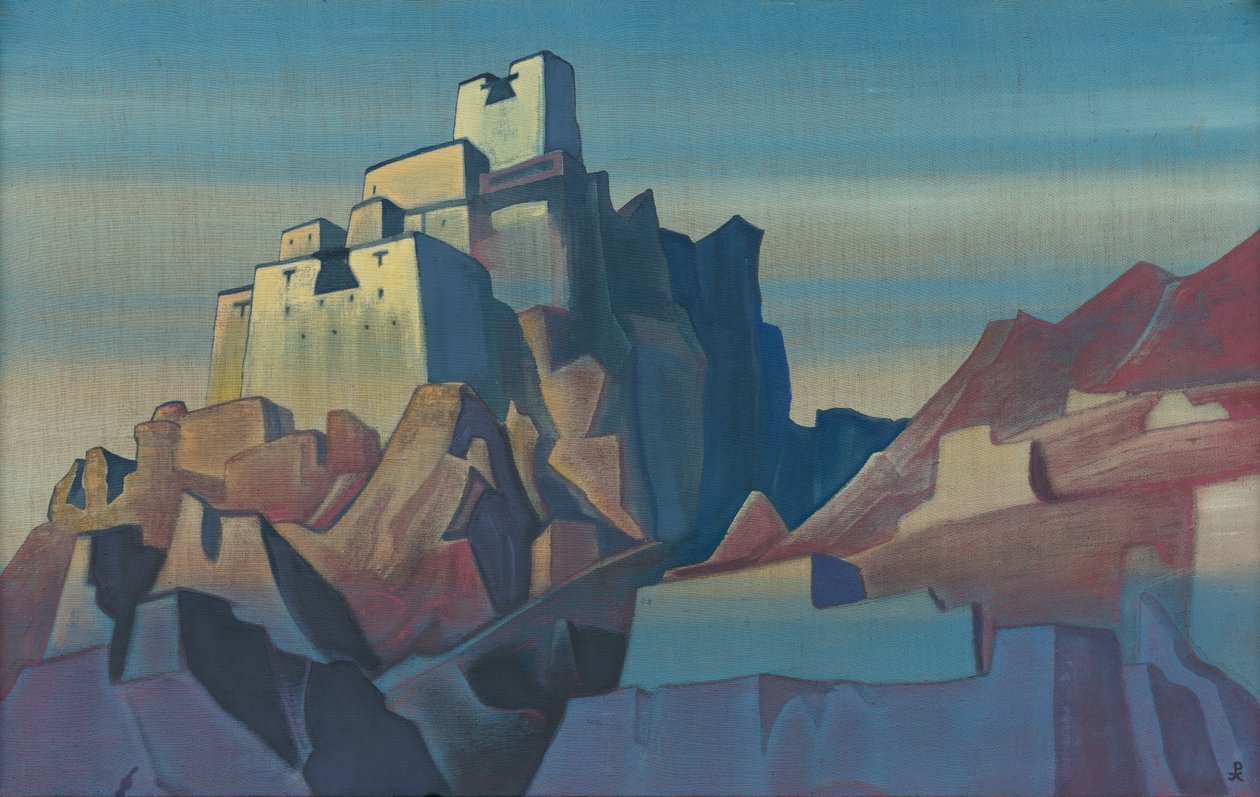 Hrad v Ladaku, 1933 od Nicholas Roerich