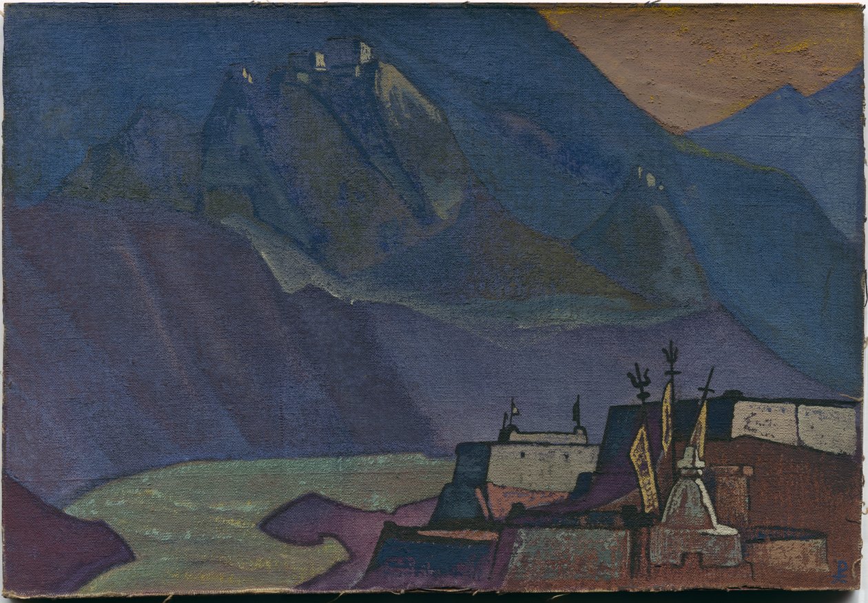Řeka Chandra, 1932 od Nicholas Roerich