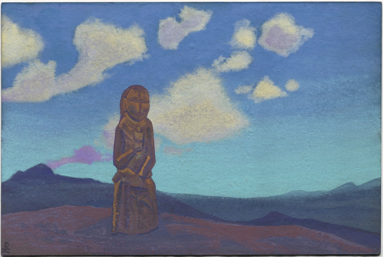 Strážce kalicha, Mongolsko, 1937 od Nicholas Roerich
