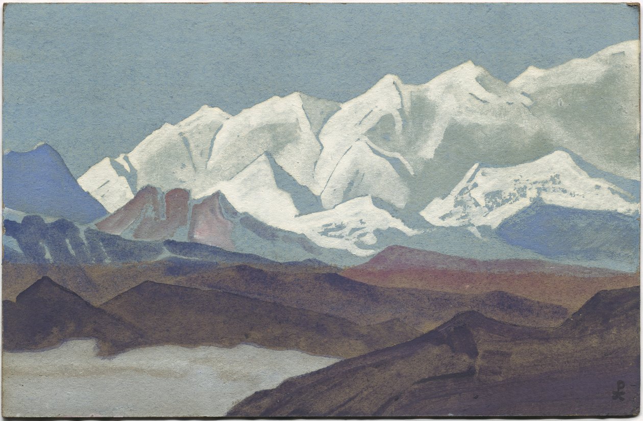 Himaláje, pohoří Kanchenjunga, 1936 od Nicholas Roerich