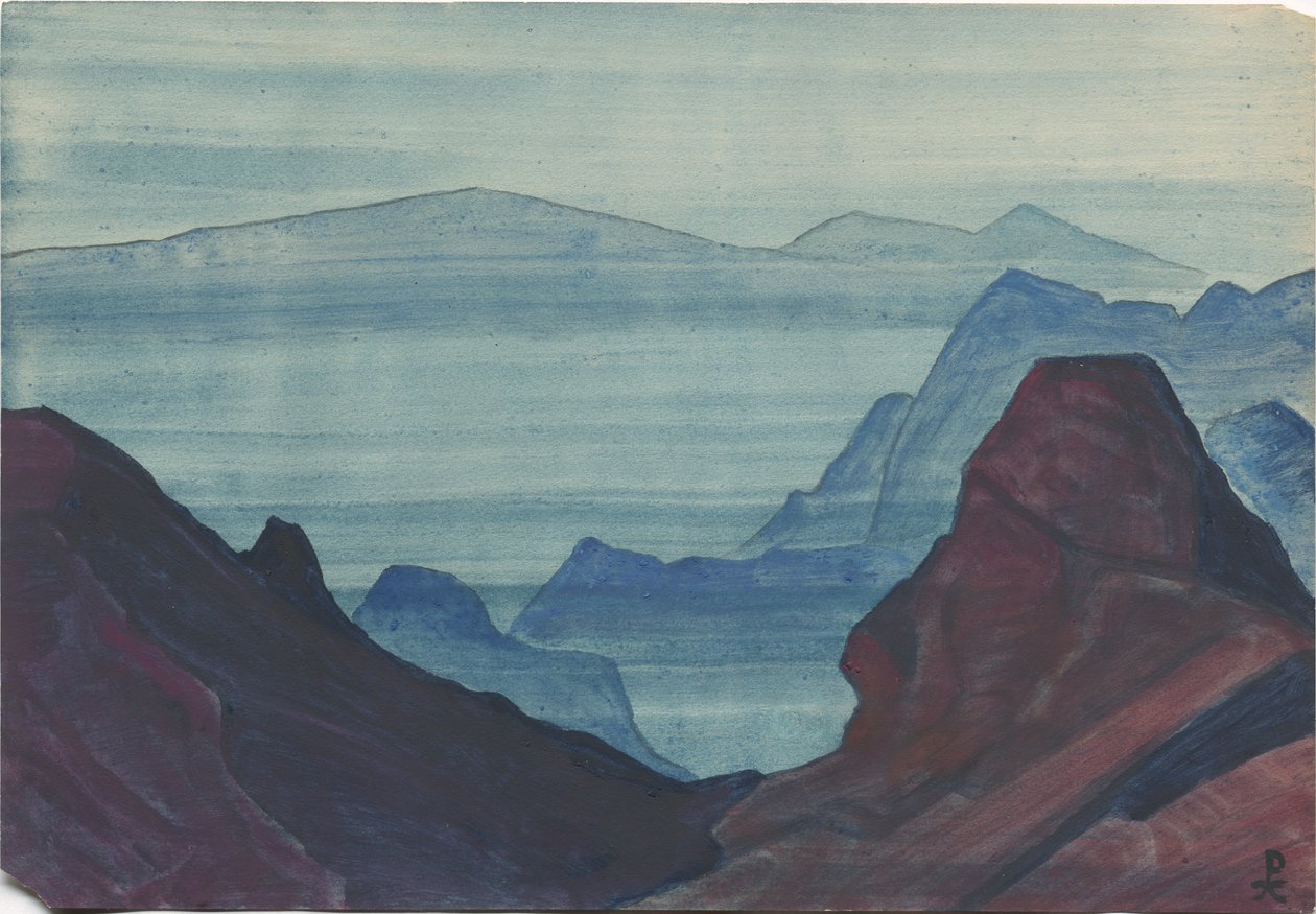 Himaláje, list alba, 1934 od Nicholas Roerich