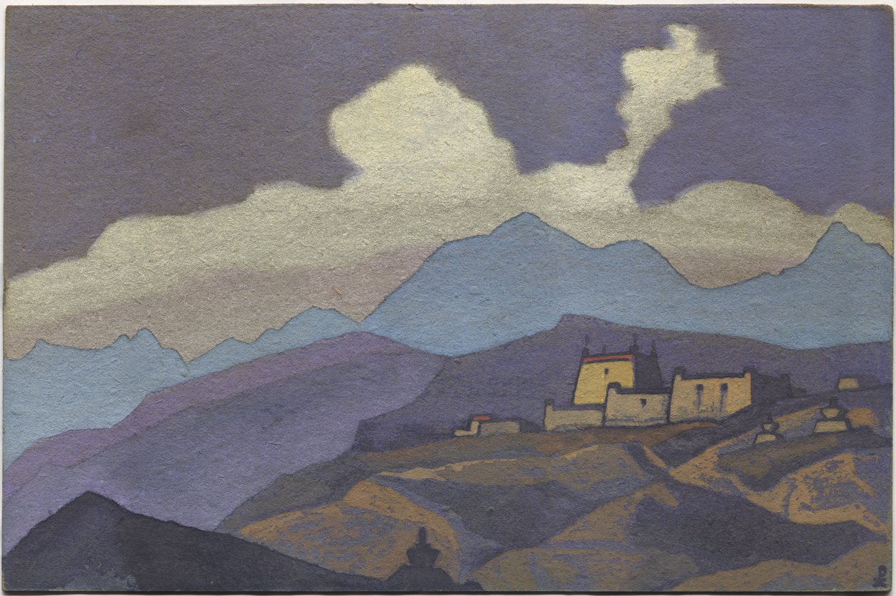 Klášter v provincii Tsang, Tibet, 1936 od Nicholas Roerich